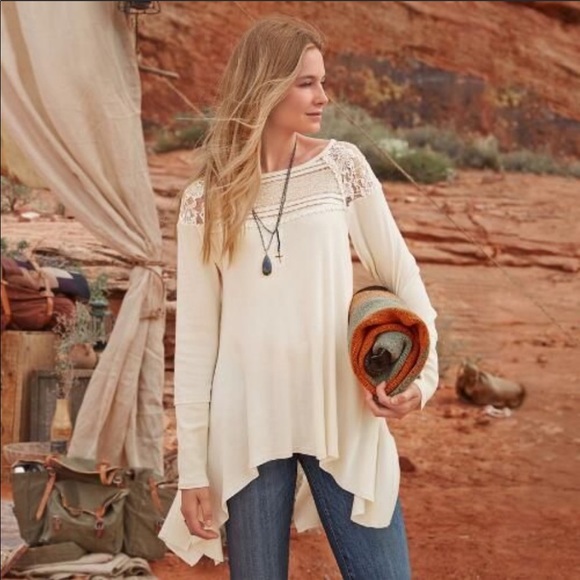 Sundance Tops - Sundance Invoke Serenity Lace Tunic